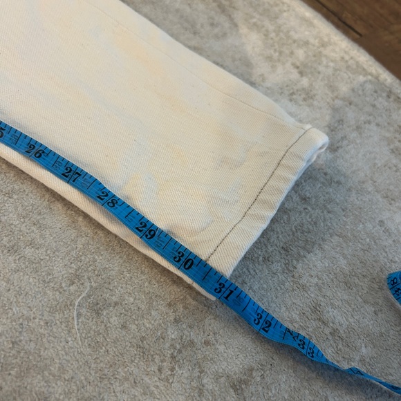 Imogene + Willie Barton Slim Jeans in Natural White - Size 32 x 31 - Picture 6 of 10